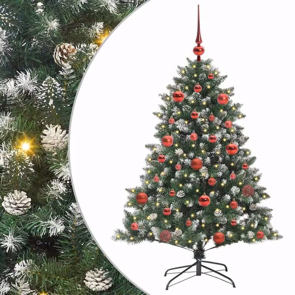 Berkfield Home Modern Artificial Christmas Tree in Green, W/D/H: 105 x 105 x 150 cm – 3