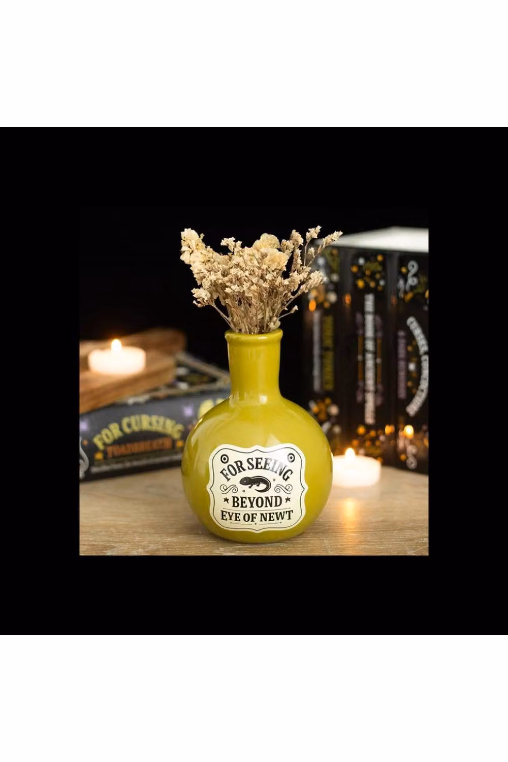 KDMD Eye of Newt Mini Potion Bottle Ceramic Vase and Candle Holder in Green – 2