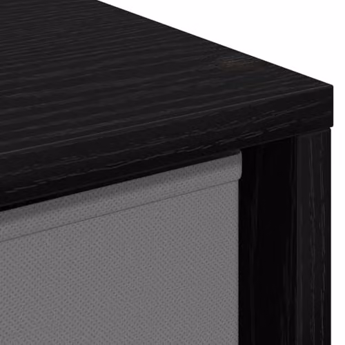 vidaXL Modern Sideboard in Black, W/D/H: 30.5 x 27 x 84.5 cm