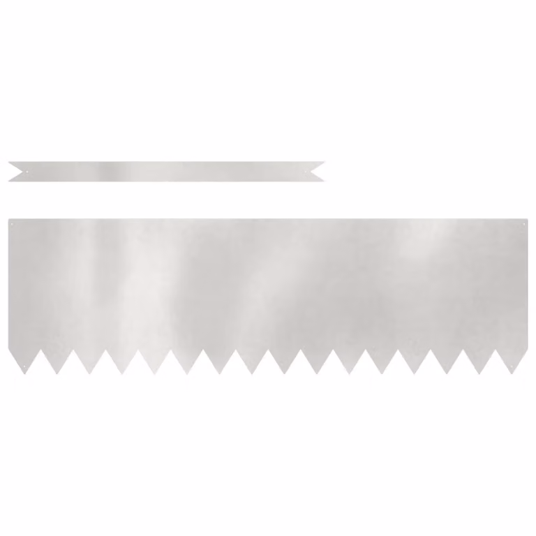 Berkfield Home Stainless Steel Lawn Edgings, 10 Pieces, W/D/H: 100 x 0.5 x 30 cm, Silver