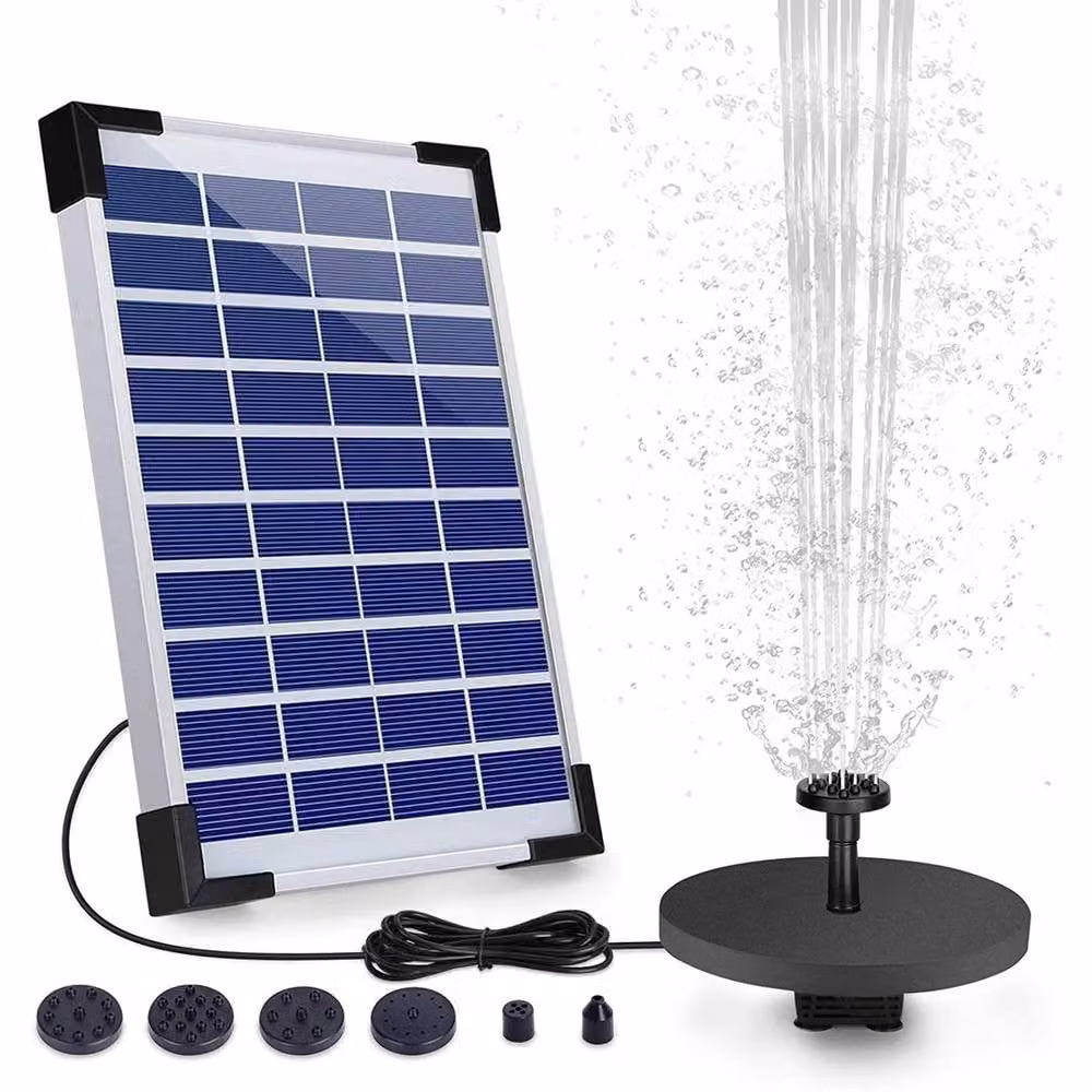 FLAVORA Solar Powered Water Feature Pump in Black – 3