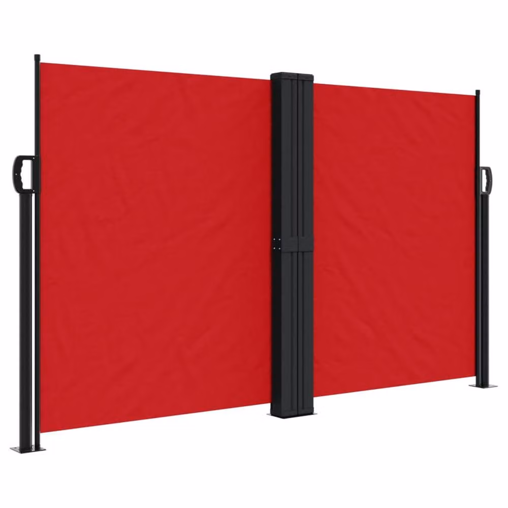 Berkfield Home Red Retractable Side Awning, W/H: 1000 x 140 cm – 2