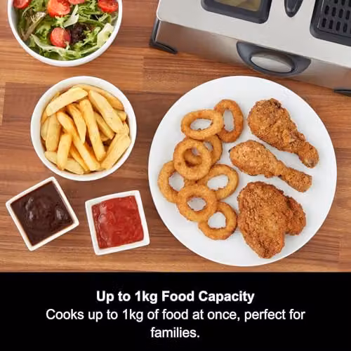 Morphy Richards 3.5L Deep Fat Fryer in Silver with Viewing Window and Variable Temperature Control – 4