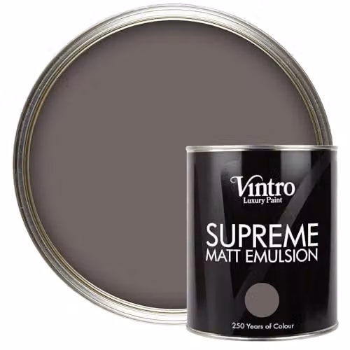 Vintro Luxury Matt Emulsion Multi Surface Paint in Taupe Fresco, 1 l