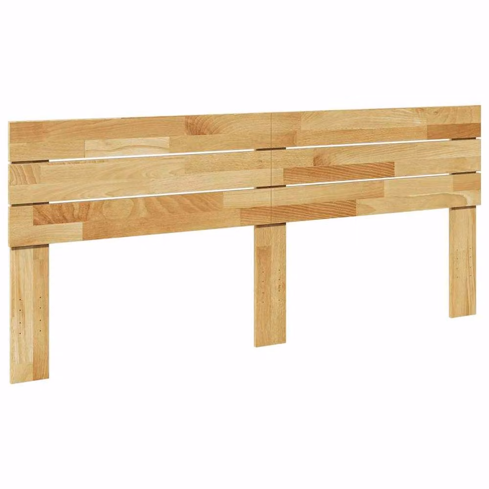 Berkfield Home Solid Oak Headboard in Brown, Width: 180 cm – 2