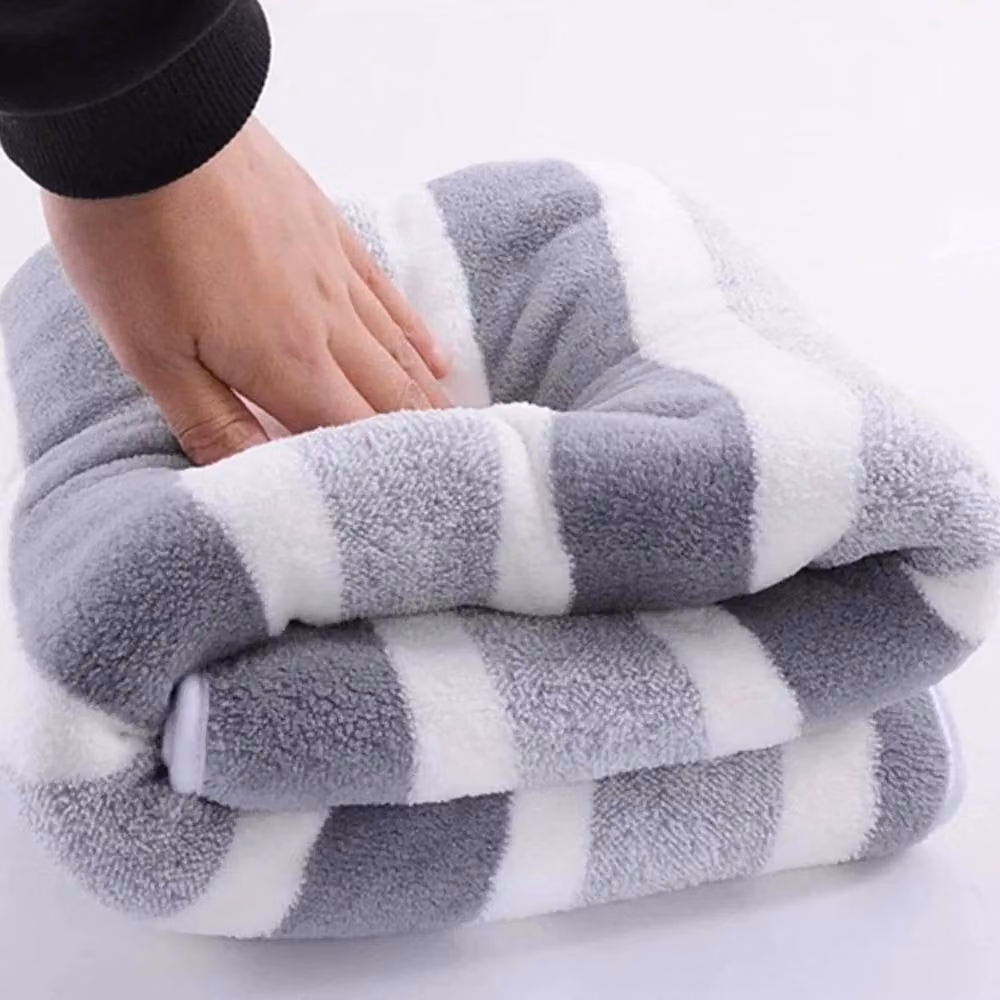 SPETLEK Grey Cotton Towel Set, Soft and Quick Drying Terry Towels – 3