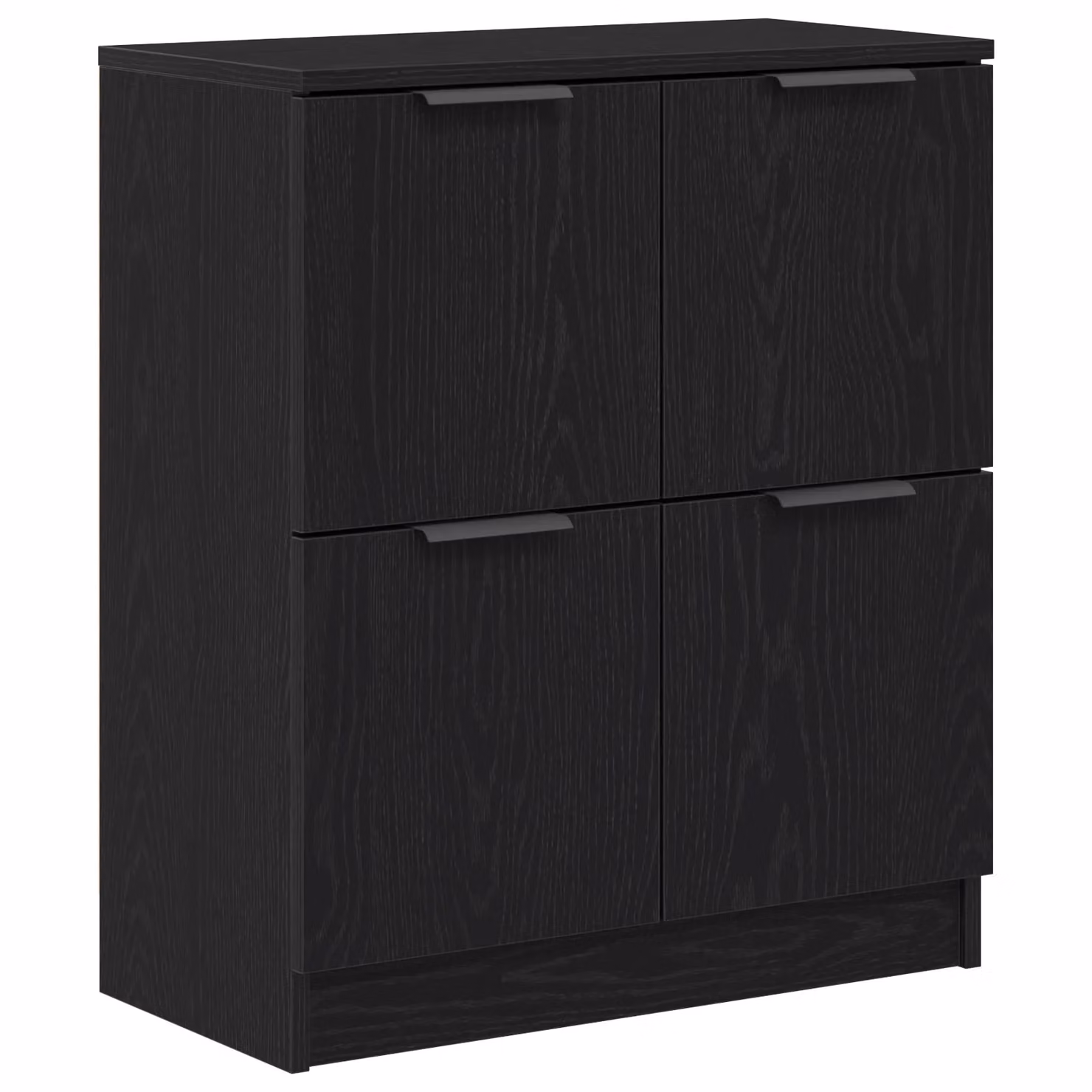 Berkfield Home Set of 2 Modern Black Oak Sideboards in Engineered Wood, W/D/H: 60 x 30 x 70 cm – 3