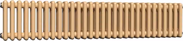 Lux Heat Horizontal Column Radiator in Caramel Fudge, 3 Column, W: 30.0 cm, H: 137.0 cm