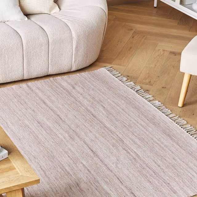 Wyld and Coco Red Outdoor Rug with Fringes, W: 160 cm, L: 230 cm