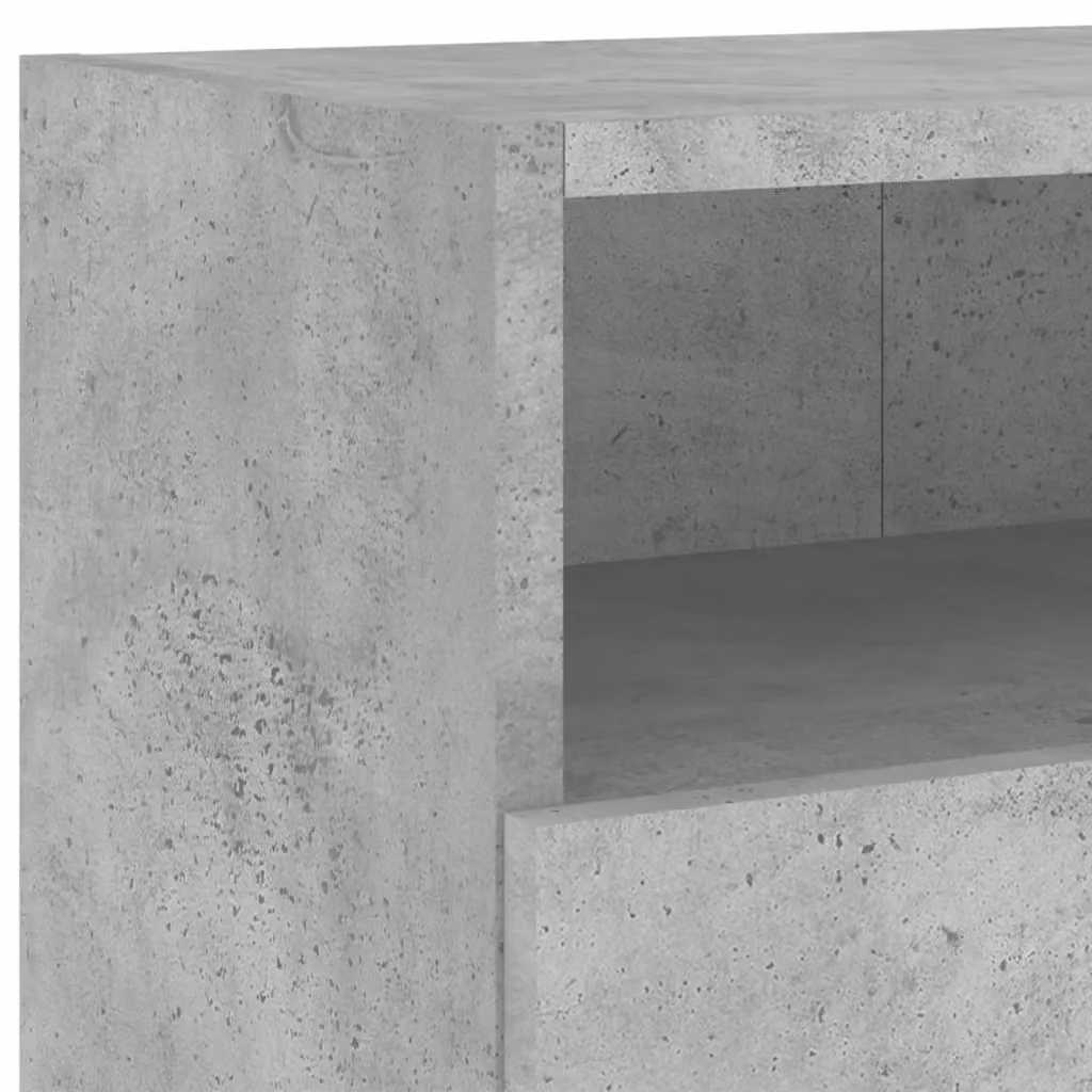 Berkfield Home Set of 2 Modern Wall Mounted TV Cabinets in Concrete Grey, W/D/H: 100 x 30 x 30 cm – 4