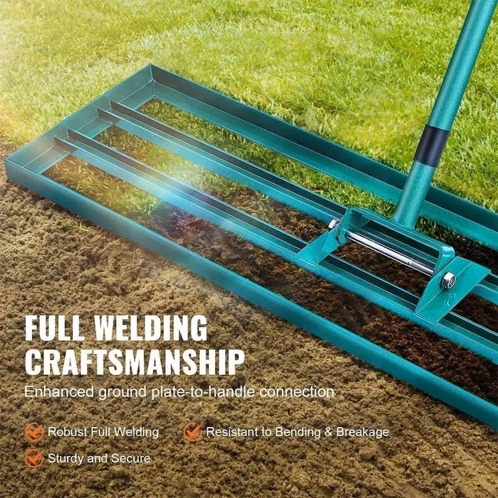 EONLION Green Steel Lawn Levelling Roller and Rake Gardening Tool – 4