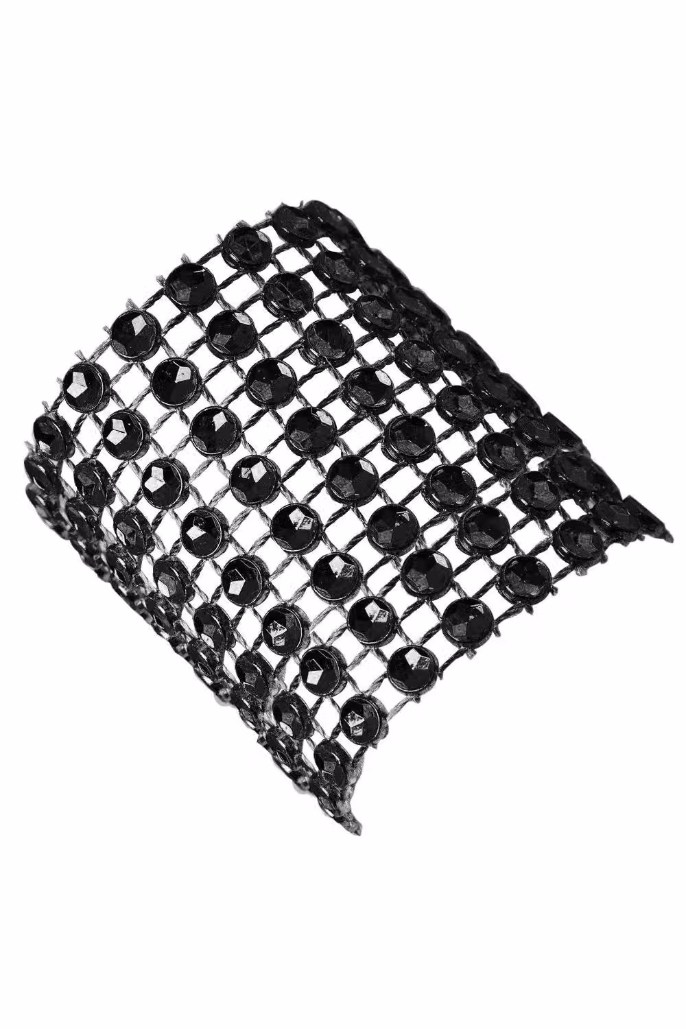 Neel Blue Set of 10 Black Stripe Buckle Napkin Ring Holders, W: 13 cm, D: 4 cm, H: 4 cm – 4