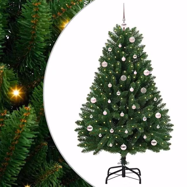 Berkfield Home Artificial Green Christmas Tree with Stand, Height: 150 cm – 1