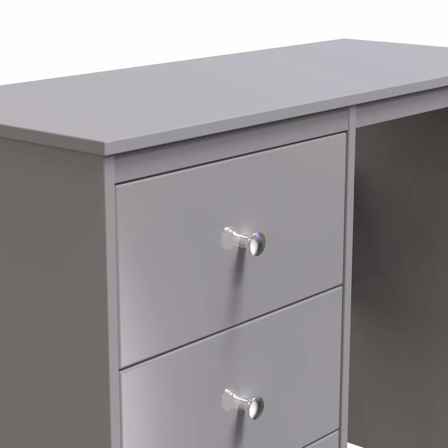 2 U Stowe 3 Drawer Vanity in Dark Grey Matt Finish, Ready Assembled – 3