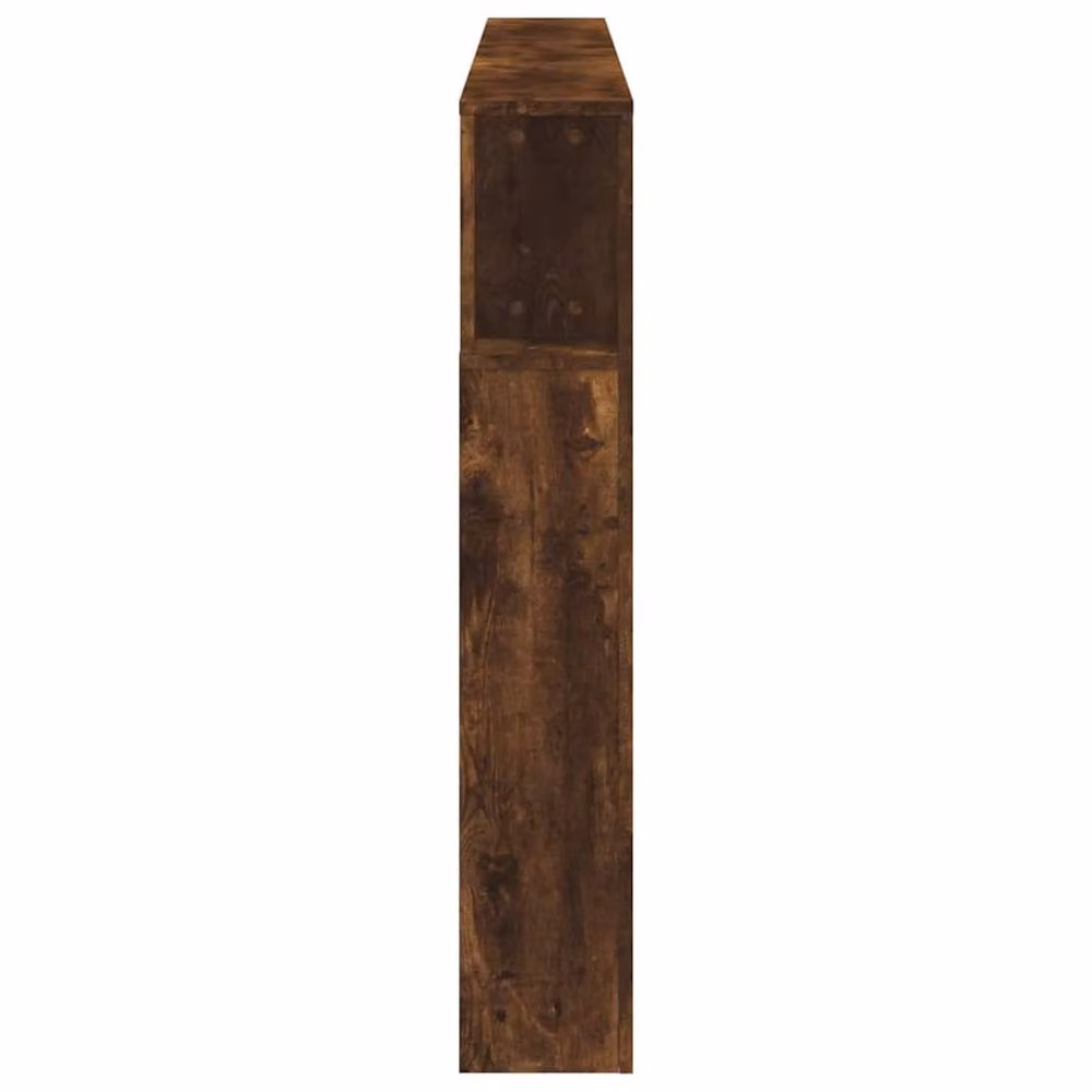 Berkfield Home LED Headboard in Smoked Oak, Brown, W: 200 cm, H: 103.5 cm, D: 18.5 cm – 4