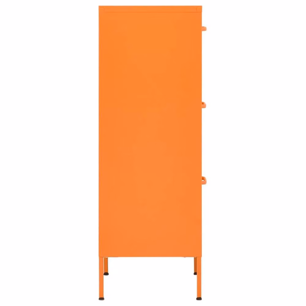 Berkfield Home Orange Metal Storage Cabinet W: 42.5 cm, D: 35 cm, H: 101.5 cm – 2