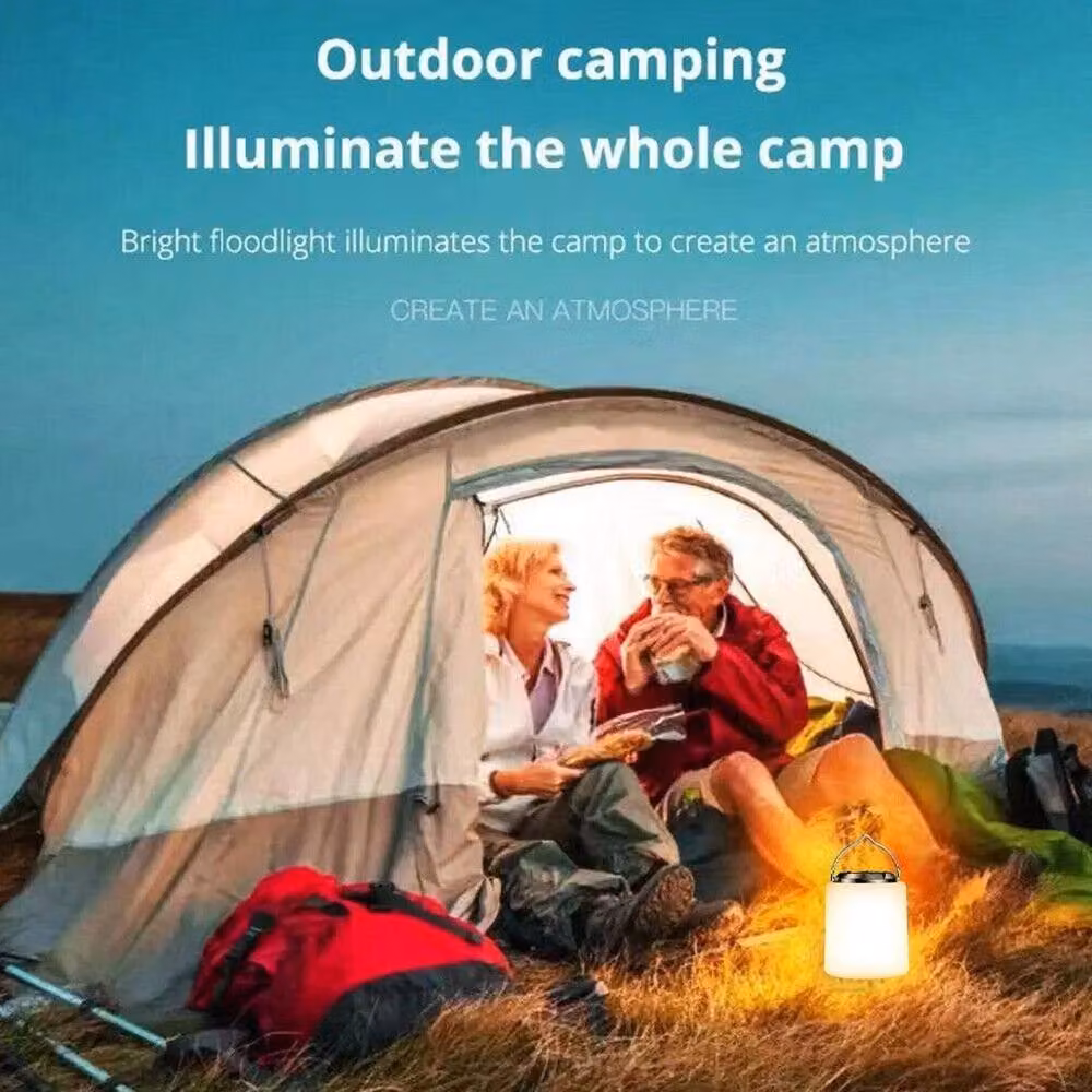Nordara White LED Camping Lantern, Portable USB Rechargeable Tent Lamp – 4