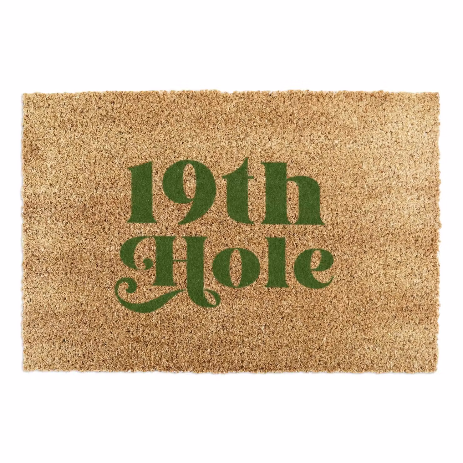 Artsy Mats 19th Hole Non-Slip Coir Doormat, Brown, W: 90 cm, D: 60 cm – 2