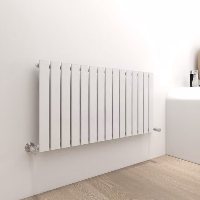 MCC Direct Designer Flat Panel Single Column Radiator, White, H: 60 cm, W: 102 cm