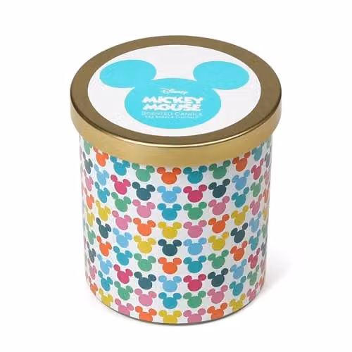Disney Mickey Mouse Inspired Sea Salt and Coconut Scented Candle, 190g, Blue and Multicolour