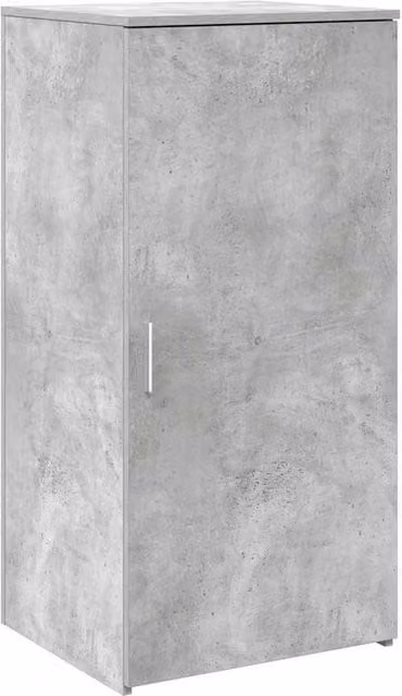 Berkfield Home Grey MDF Wall Mounted Storage Cabinet with Hinged Doors and Internal Shelves W/D/H: 50 x 45 x 103.5 cm