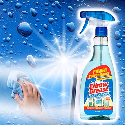 Elbow Grease Glass Cleaner with Vinegar, 500 ml, Blue – 3