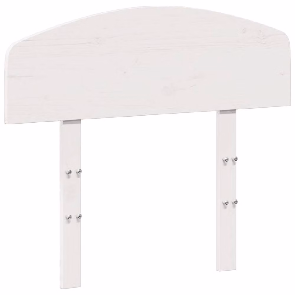 Berkfield Home White Solid Wood Pine Headboard, Width: 75 cm – 3