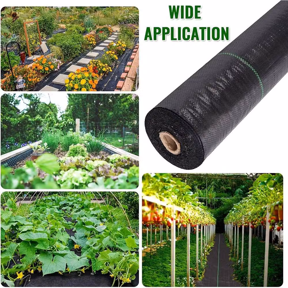SPETLEK Heavy Duty Weed Control Fabric Membrane, Black, 1 x 10 m – 5