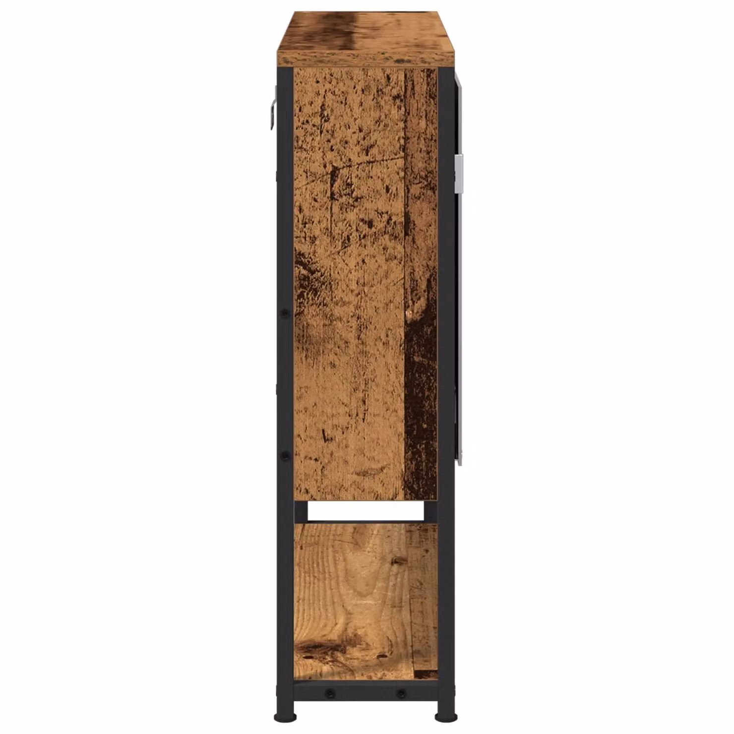 Berkfield Home Bathroom Mirror Cabinet in Old Wood Brown, W/D/H: 60 x 16 x 60 cm – 3