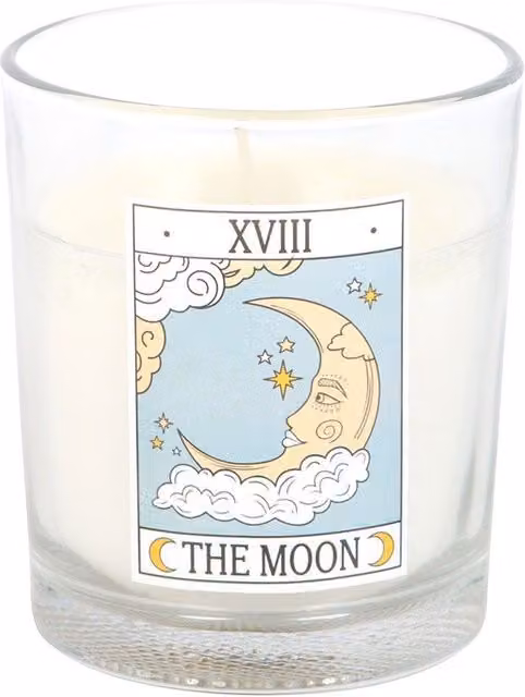 Something Different The Moon Vanilla Vintage Tarot Scented Candle in Petrol Teal