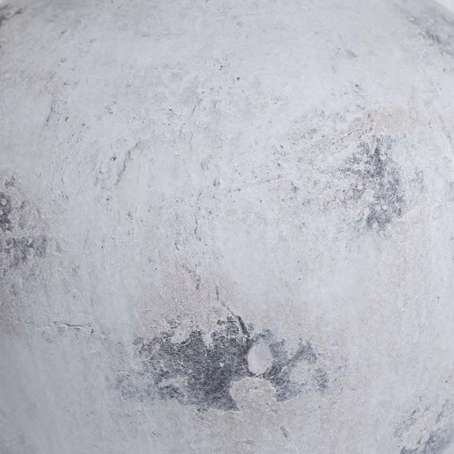 KDMK Downton Large Antique Tabletop Vase in Stone, H 41.0 cm x W 39.0 cm x D 39.0 cm