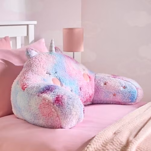 OHS Unicorn Cuddle Cushion for Kids in Pink Fleece – 1