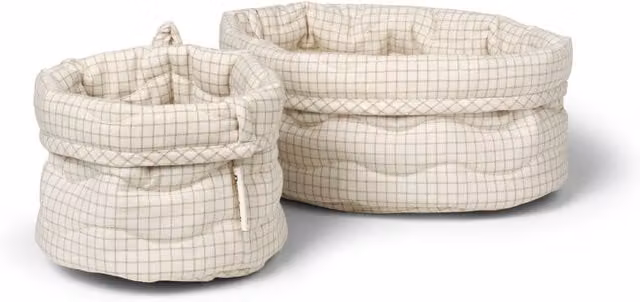 Dear April Kiki Mini Check Foldable Fabric Baby Baskets – 1