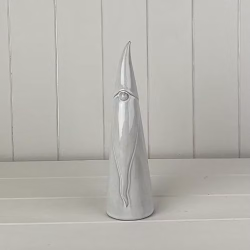 Gift Company White Ceramic Minimalist Gonk Tabletop Ornament – 1