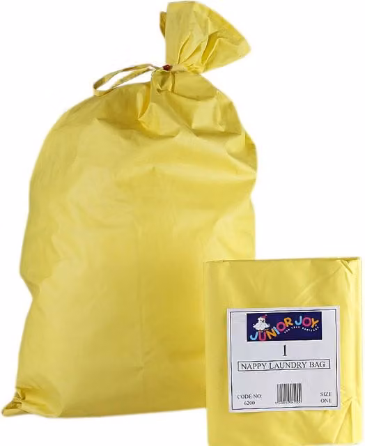 Junior Joy Washable Nappy Laundry Bag - Yellow
