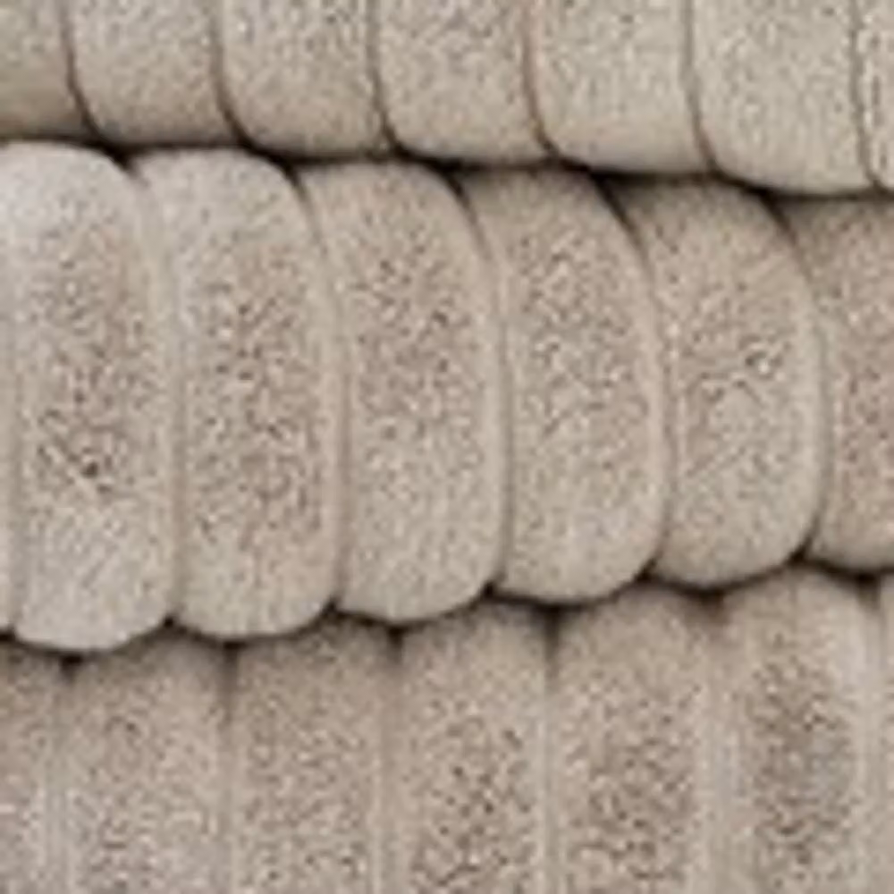 The Lyndon Company Ribbleton Supersoft Striped Cotton Bathroom Towels in Beige – 2
