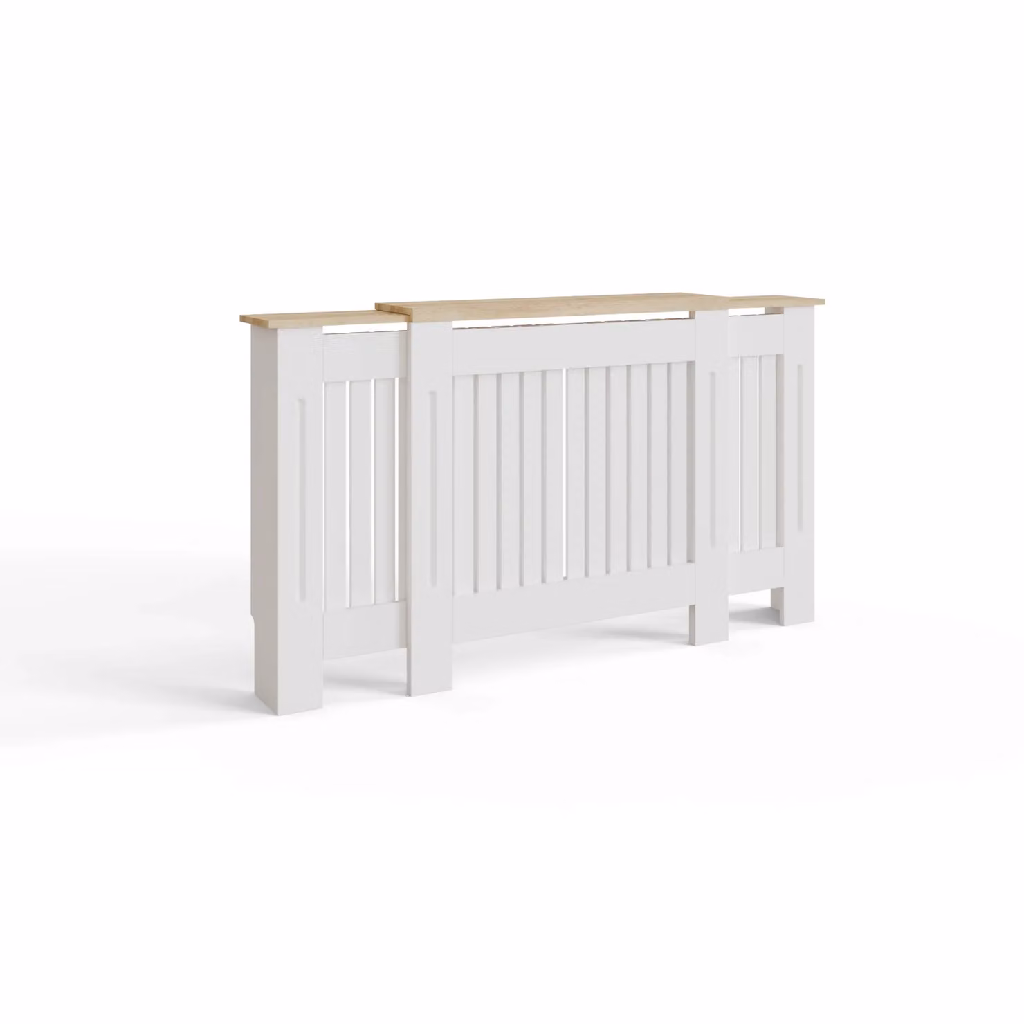 GFW Longslow Adjustable Radiator Cover in Matt White – 2