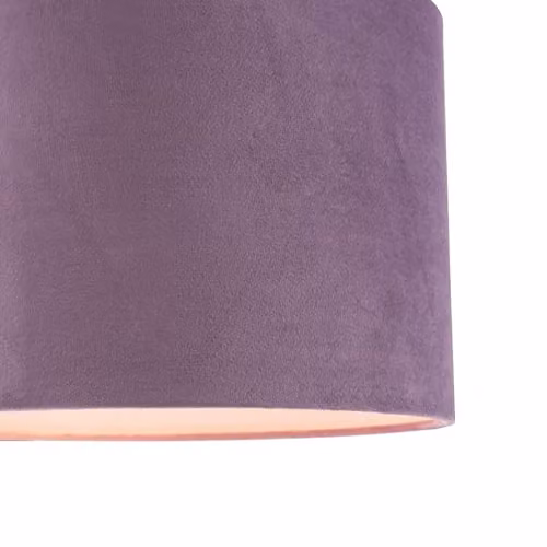Happy Homewares Round Fabric Lamp Shade in Lilac Purple, Diameter: 30 cm – 2