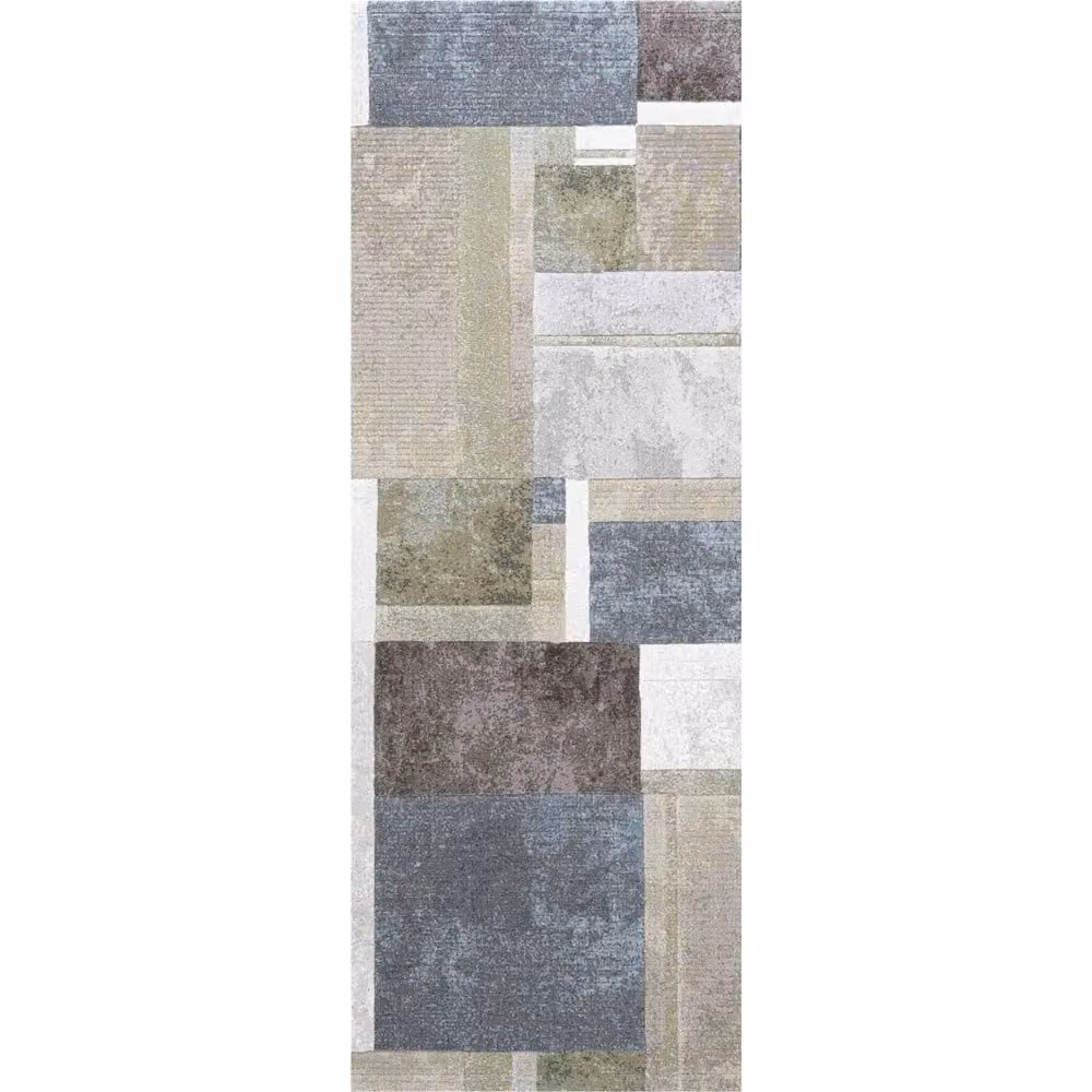 The Rug Shop UK Green Modern Geometric Easy To Clean Area Rug W: 160 cm, L: 230 cm – 3