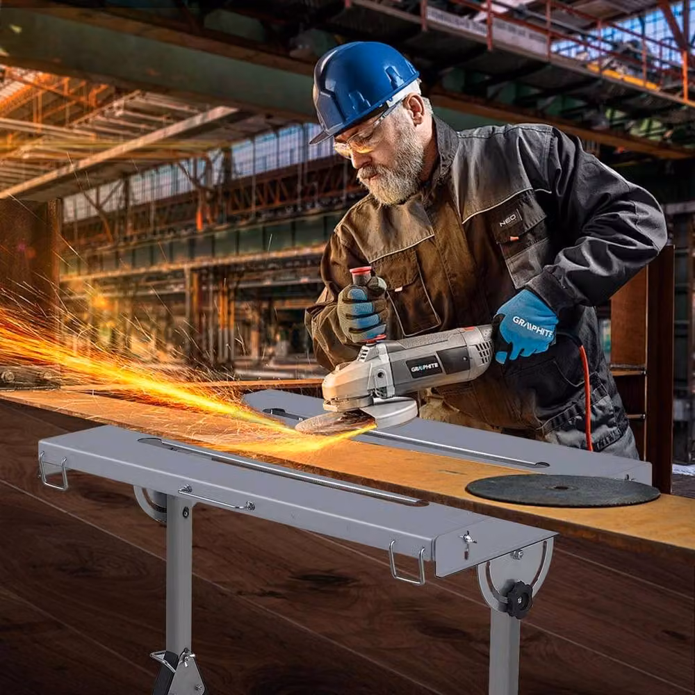 NESTLUNE Silver Foldable and Rollable Steel Welding Workbench W/D/H: 100 x 52 x 18 cm – 3