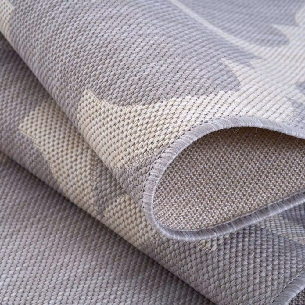 THE RUGS Moroccan Grey Outdoor and Indoor Garden Patio Rug, W: 140 cm, L: 200 cm – 2