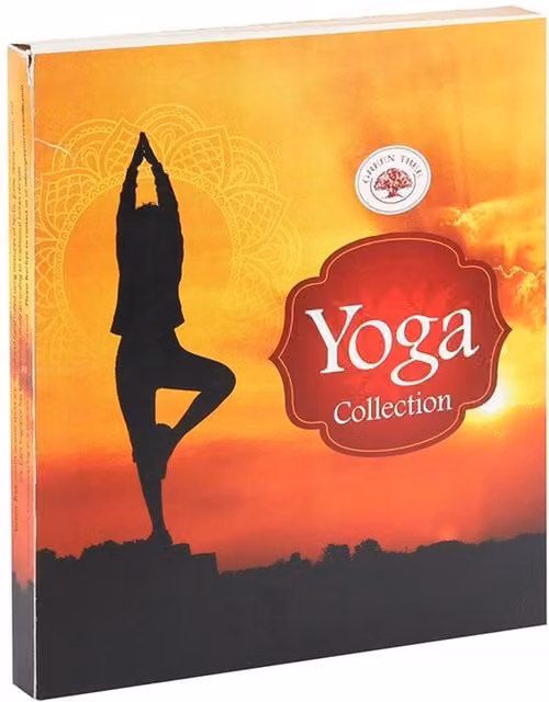 Green Tree Yoga Incense Stick Gift Set with Floral, Spicy and Woody Scents, Yellow