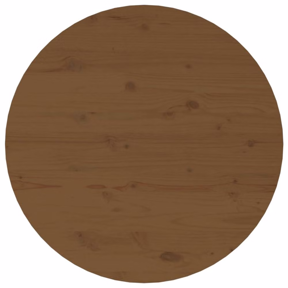 Berkfield Home Beautiful Round Solid Wood Pine Coffee Table in Honey Brown, Diameter: 55 cm, Height: 45 cm – 5