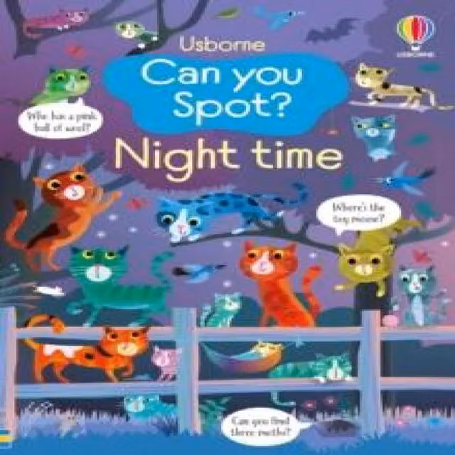 Can You Spot? Night Time by Kirsteen Robson, Usborne Publishing Ltd, Multicolour Paperback Book