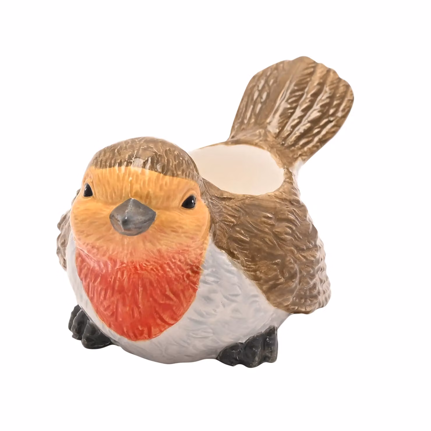 Widdop and Co Country Living Ceramic Robin Tea Light Holder in Multicolour – 2