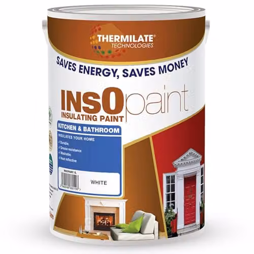 Thermilate Technologies Insulating Kitchen and Bathroom Paint, Mould Resistant, Baby Pink, 5L