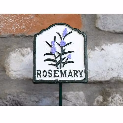 Gifts Direct 2 U Metal Rosemary Garden Stake Plant Sign