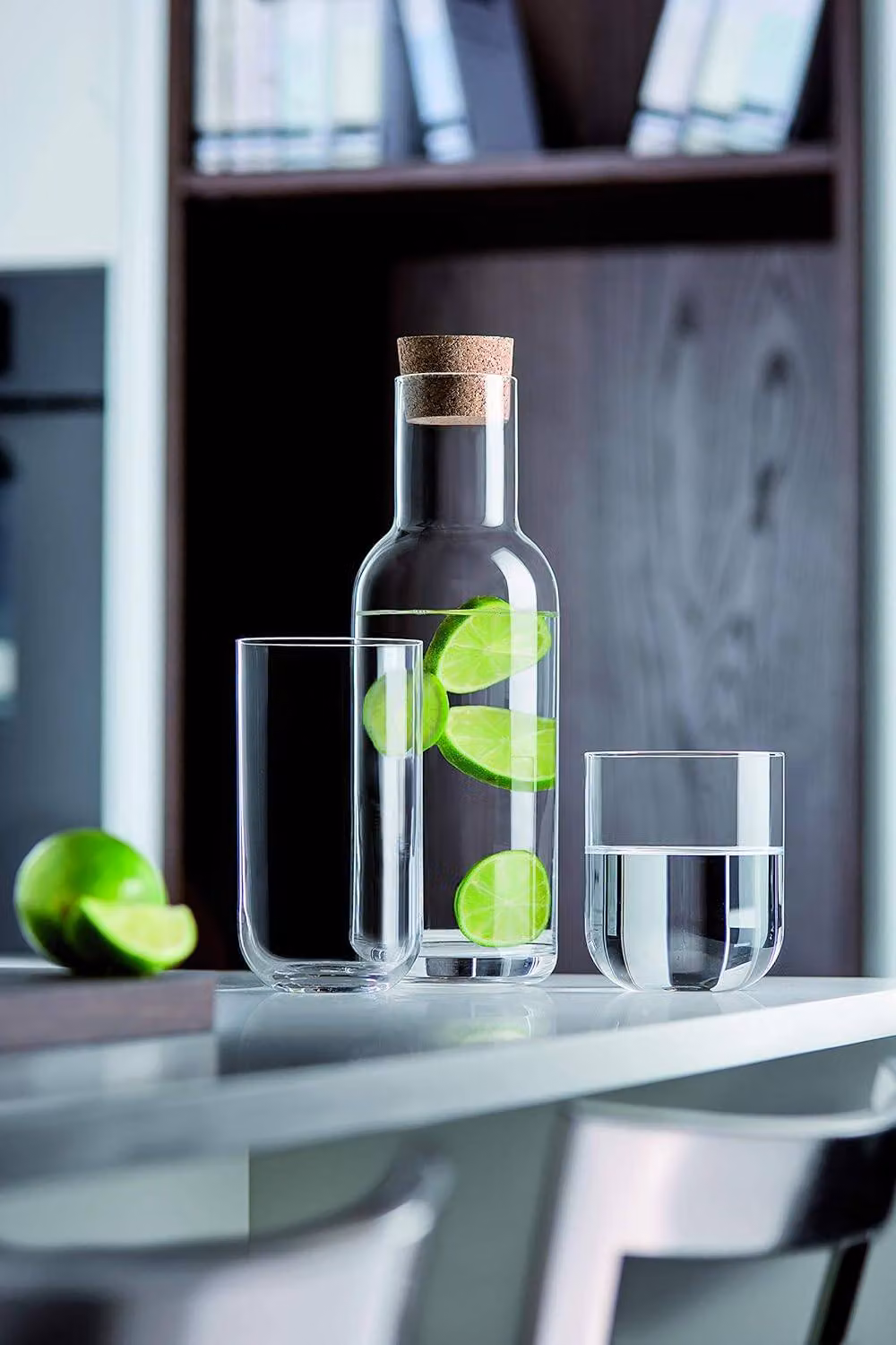 Bormioli Rocco Sublime Glass Carafe with Cork Stopper, 1 l, Transparent – 2