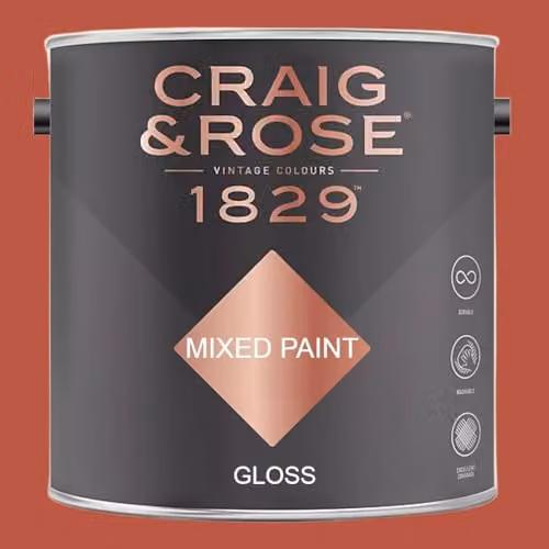 Craig & Rose 1829 Paint Stop Gloss Oriental Red 2.5l