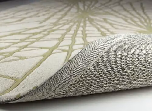 Esselle Home Aura Starburst Modern Wool Rug in Natural and Sage Green, W: 160 cm, L: 230 cm – 3